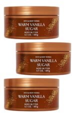 Bath & Body Works Warm Vanilla Sugar Body Butter 3 Pack – 8 oz Each – Rich Hydration with Shea Butter & Aloe – Soft, Sweet Vanilla & Sandalwood Scent - Image 2