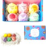 Bath Bombs Gift Set, 6 Large Natural Handmade Fruity & Floral Scent Bubble Bath Bombs for Women, Men, Kids, with Shea Cocoa Butter, Sea Salt, Eucalyptus - Perfect for Spa Gifts idea for Her/Him - Image 2