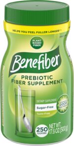 Benefiber Daily Prebiotic Fiber Supplement Powder for Digestive Health, Unflavored - 250 Teaspoons (17.6 Ounces) - Image 2