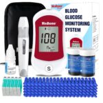 Blood Glucose Monitor Kit, Diabetes Testing with 100 Glucometer Strips,100 30G Lancets, 1 Lancing Device, 1 Blood Sugar Monitor with Control Solution, Large Menory Capacity, No Coding. - Image 2