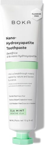 Boka Fluoride Free Toothpaste, Nano Hydroxyapatite Toothpaste, Appropriate for Sensitive Teeth - for Adult, Kids Oral Care - Ela Mint Flavor, 4 Fl Oz 1Pk US Manufactured - Image 2