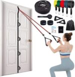 Brebebe Door Anchor Strap for Resistance Bands Exercises, Multi Point Anchor Gym Attachment for Home Fitness, Portable Door Band Resistance Workout Equipment, Easy to Install, Punch-Free, Nail-Free - Image 2