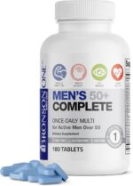 Bronson ONE Daily Mens 50+ Complete Multivitamin Multimineral, 180 Tablets - Image 2