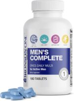 Bronson ONE Daily Men’s Complete Multivitamin Multimineral Once-Daily Multi for Active Men, 180 Tablets - Image 2