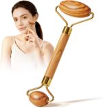 CHOSIN Face Roller Massage Tool, Facial Roller Tool for Lymphatic Drainage - Wrinkles, Lifting & Puffy Eyes for Women Men Self Care Gift (Olive Wood) - Image 2