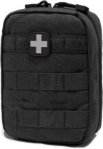 Carlebben EMT Pouch MOLLE Ifak Pouch Tactical MOLLE Medical First Aid Kit Utility Pouch (With Medical Supplies) - Image 2