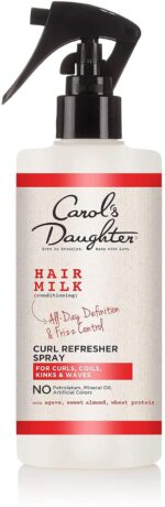 Carol's Daughter Hair Milk Curl Refresher Spray for Coils and Waves, with Agave, Sweet Almond and Wheat Protein, 10 fl oz - Image 2
