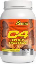 Cellucor C4 Whey Protein Powder, Reese's Peanut Butter & Chocolate - 25g Protein, 0g Added Sugar, 140 Calories Per Serving, Supports Muscle Recovery, 28 Servings, Premium Whey for Post-Workout - Image 2