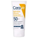 CeraVe 100% Mineral Sunscreen SPF 50 with Zinc Oxide & Titanium Dioxide, Hyaluronic Acid & Ceramides, Oil Free & Non-Greasy, Hydrating Mineral Sunscreen For Body, 5 oz - Image 2