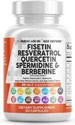 Clean Nutraceuticals Fisetin Quercetin Resveratrol with Spermidine Wheat Germ Extract - Health Supplement for Adults Longevity with Berberine, Collagen, Rhodiola, Apigenin - Image 2