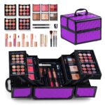 Color Nymph All in one Makeup Kit For Girls Teens, Makeup Set 4 Trays Spacious Space Train Case for Beginner with Eyeshadow Highlighter Lipgloss Blush Contour Concealer Brush Eyeliner Lipbalm - Image 2