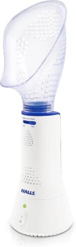 Crane x Halls Personal Vaporizer Steam Inhaler, FSA Approved Throat Steamer, Vocal Steamer for Singers Warm Steam Sinus Inhaler for Congestion and Cough Relief, Natural Decongestant Relief - Image 2