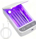 Dental Tools and UV-C Cleaning and Storage Box for Stainless Steel Teeth Cleaning Tools Electric toothbrushes and Various Oral Hygiene Devices - Image 2