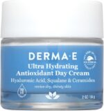 Derma E Ultra Hydrating Antioxidant Day Cream – Face Moisturizer with Hyaluronic Acid, Squalane, and Ceramides to Smooth and Nourish, Hydrating Face Moisturizer for Sensitive Skin, 2 Fl Oz - Image 2