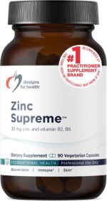 Designs for Health Zinc Supreme - 30mg Zinc Bisglycinate Chelate Supplement with Cofactors Taurine, Vitamin B6, B2 + Molybdenum - Immune Support Supplement - Vegan + Non-GMO (90 Capsules) - Image 2