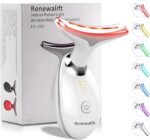 Device | 7-in-1 Red Light Therapy for Face and Neck - 7 Colors, Smart Vibration | Red Light Face Massager Tool - Effectively Remove Wrinkles, Lift Neck, Portable Skin Care Tool (White) - Image 2