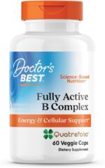 Doctor's Best Fully Active Vitamin B Complex Supplement for Men & Women - Super Complex with Methylated B12 & Folate, B6, Biotin, Pantothenic Acid, & More, Energy Support Caps - 60 Veggie Capsules - Image 2