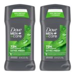 Dove Men+Care Extra Fresh Men's Antiperspirant Deodorant Stick Extra Fresh Twin pack With 72-hour sweat & odor protection with 1/4 Moisturizing Cream & Long-lasting Citrus Scent 2.7 oz - Image 2