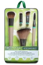EcoTools Interchangeables Daily Essentials Total Face Makeup Brush Kit, Essential Oils, Multiuse Face Makeup Brushes, Bronzer, Blush, Powder, & Eyeshadow Brushes, Cruelty-Free & Vegan, 8 Piece Set - Image 2