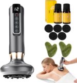 Electric Cupping Device Anti-Cellulite Massager | 12 Suction Modes Intelligent Handheld Cellulite Massage Tool | Body Contouring Fat Remover for Arms Legs Back At-Home SPA Use, Jet-Black - Image 2