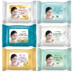Epielle Makeup Remover Wipes, Remove Waterproof Mascara, Gentle Daily Facial Cleanser Towelettes with Vitamin C, Aloe Vera & Collagen, Stocking Stuffers, 30 Count (Pack of 6) - Image 2