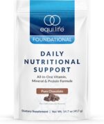 Equilife Daily Nutritional Support, All-in-One Multivitamin Meal Replacement, Pure Chocolate Flavor, 15G Plant Protein, Supports Overall Wellness Including Energy, Digestion, & Skin, 14 Servings - Image 2