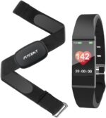 FITCENT Heart Rate Monitor Chest Strap with Fitness Tracker, ANT+ 5.3Khz Bluetooth Heart Rate Monitor Compatible with Polar Garmin DDP Yoga, HR Sensor with Sports Bracelet - Image 2