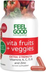 FeelGood Superfoods 1000mg Immune Support Capsules Made with 25 Organic Fruits and Vegetables, Strong Immunity Boosters with Vitamins A, C, D3, and Zinc, 60 Count - Image 2
