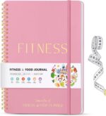 Fitness & Food Journal for Women, Undated 150-day Workout & Wellness Planner with Measuring Tape, Pink Weight Loss Journal for Setting Goals Tracking Exercise Training Diet Progress (9.5’’*7’’) - Image 2