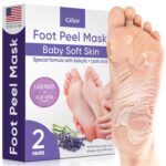 Foot Peel Mask - Foot Mask for Baby Soft Skin - Remove Dead Skin, Dry, Cracked Feet & Callus, Foot Spa, Made with Aloe Vera Extract for Women and Men (2 Pair (Pack of 1), Lavender) - Image 2