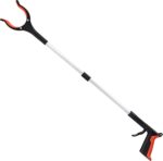 Grabber Reacher Tool, 32" Grabbers for Elderly, Lightweight Extra Long Handy Trash Claw Grabber, Mobility Aid Reaching Assist Tool for Trash Pick Up, Nabber, Litter Picker, Arm Extension (Orange1) - Image 2