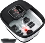 HOSPAN Collapsible Foot Spa with Heat, Bubble, Red Light, and Temperature Control, Foot Bath Massager with 8 Shiatsu Massage Rollers, Pedicure Foot Spa for Relaxation and Stress Relief, Black - Image 2