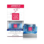 Hada Labo Tokyo Anti-Aging Overnight Treatment, Hyaluronic Acid Night Cream for Intense Hydration, Skin Renewal With Collagen, Japanese Honeysuckle, Soy Peptides, Moisturizing Face Cream, 1.76 oz - Image 2