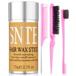 Hair Wax Stick & Slick Back Hair Brush – Frizz Control for Women & Kids, Non-Greasy & No Residue – Smooths Flyaways, Creates Sleek Ponytails & Buns – Styling Accessories & Teen Girl Gifts Trendy Stuff - Image 2