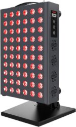 Hooga Red Light Therapy Panel for Face and Body, Red & Near Infrared LED Light with Timer and Stand, 60 High-Efficiency Low-Level LEDs ( - Image 2