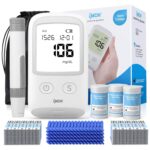 IMDK Blood Glucose Monitor Kit, 𝗖𝗹𝗶𝗻𝗶𝗰𝗮𝗹𝗹𝘆 𝗔𝗰𝗰𝘂𝗿𝗮𝘁𝗲 Blood Sugar Test Kit with 150*Glucometer Strips, 100*Lancets, 1*Lancing Devices, No Coding Required - Image 2