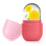 Ice Roller for Face and Eye, Ice Face Roller, Aesthetic Skin Care Tools Gifts for Women Cute Preppy Stuff,Silicone Ice Mold for Beauty(Pink) - Image 2