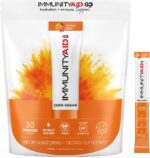 Immunity AID GO! Zero Sugar Immunity + Hydration Packet, Vitamin C, Echinacea, Zinc, Astragalus Root, Vegan & Gluten-Free, Naturally Sweetened, No Caffeine, 30 Count (Pack of 1) - Image 2