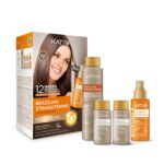 KATIVA Brazilian Keratin Straightening Kit - Alisado Brasileño Keratina + Potion 4 Heat Protectant Serum, Formaldehyde-Free Smoothing, Anti Frizz, Hyaluronic Acid, Argan Oil, Vegan, Up to 12 Weeks - Image 2