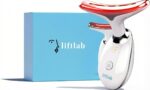 LED Face and Neck Massager – LiftLab 3-in-1 Beauty Sculptor with Red, Blue and Green Light Modes – at-Home Skincare Tool with Vibration Massage and Improved Battery - Image 2