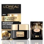 L'Oreal Paris Age Perfect Cell Renewal Midnight Eye Cream, Antioxidant-Rich Under Eye Cream to Treat 8 Signs of Aging, Includes Night Cream Sample - Image 2