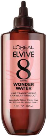 L’Oreal Paris Elvive 8 Second Wonder Water Lamellar, Rinse out Moisturizing Hair Treatment for Silky, Shiny Looking Hair, 6.8 FL; Oz - Image 2
