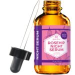Leven Rose Rosehip Oil Night Face Serum, 100% Pure Organic Natural Rose Hip Oil Serum for Dry Skin 1 oz - Image 2