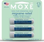 MOXE Migraine Relief Nasal Inhalers, Essential Oils for Headaches & Tension Relief, Portable Aromatherapy, Easy-to-Use, Pure & Undiluted, Peppermint, Spearmint, Eucalyptus, Tea Tree, USA Made, 3 Pack - Image 2