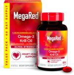 MegaRed Ultra Strength 1000mg Omega-3 Krill Oil Supplement with EPA/DHA, Astaxanthin & Phospholipids, No Fish Oil Aftertaste Supports Heart, Brain, Joint and Eye Health, 60 Count Softgels. - Image 2