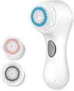 Microtree Electric Facial Cleansing Brush, Ultrasonic Vibrating Face Brush, 2 Speeds for Gentle Clean, Rechargeable Face Scrubber Exfoliator Waterproof Sonic Face Brushes for Cleansing - Image 2