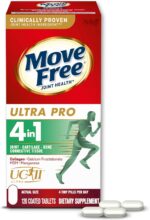 Move Free Ultra Pro with Quadruple Action Joint Support - Type 2 Collagen MSM Calcium Fructoborate & Manganese - Supports Joint Cartiliage Bone Connective Tissue, 120 Tablets (30 servings) - Image 2
