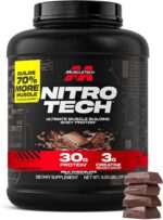 Muscletech Whey Protein Powder (Milk Chocolate, 4 Pound) - Nitro-Tech Ultimate Muscle Building Formula with Whey Protein Isolate - 30g of Protein, 3g of Creatine & 6.8g of BCAA - Packaging May Vary - Image 2