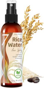 NEW Fermented Rice Water for Hair Growth - Infused with Rosemary, Biotin, Caffeine, Keratin Vegan Non-Greasy Spray Naturally Thicker, Longer, Softer Men & Women (4 fl oz) - Image 2