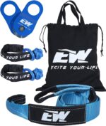 NIXFACE Offroad Recovery Kit |10-Ton Snatch Block | 3in x 8ft Tree Saver | Soft Shackles | Portable Storage Bag | Essential Tool Equipment for Recover Stuck Vehicle Tow Strap Winch Accessory - Image 2